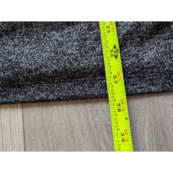 Loft Womens Long Sleeve Heathered Gray Ruched Dress Size S - Picture 7 of 8